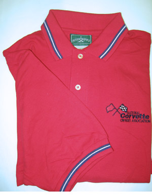 Corvette Golf Shirt-Outer Banks-Red-M, L & 2X